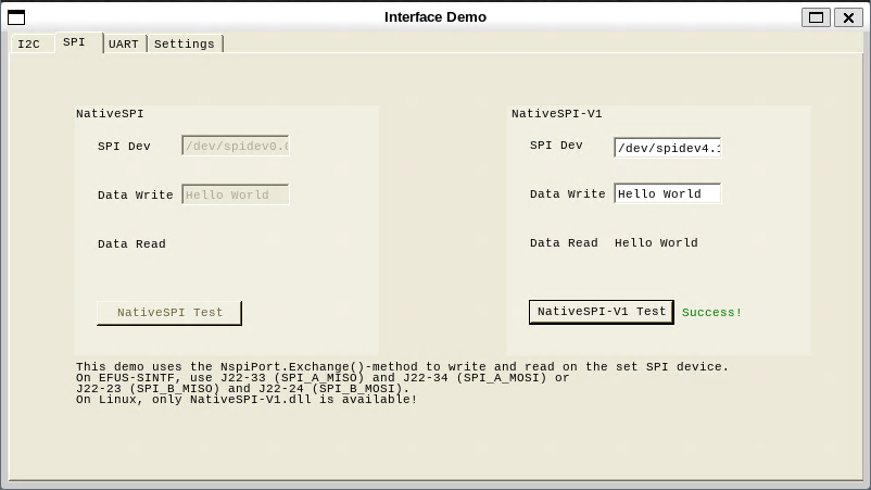 WinForms SPI on Linux