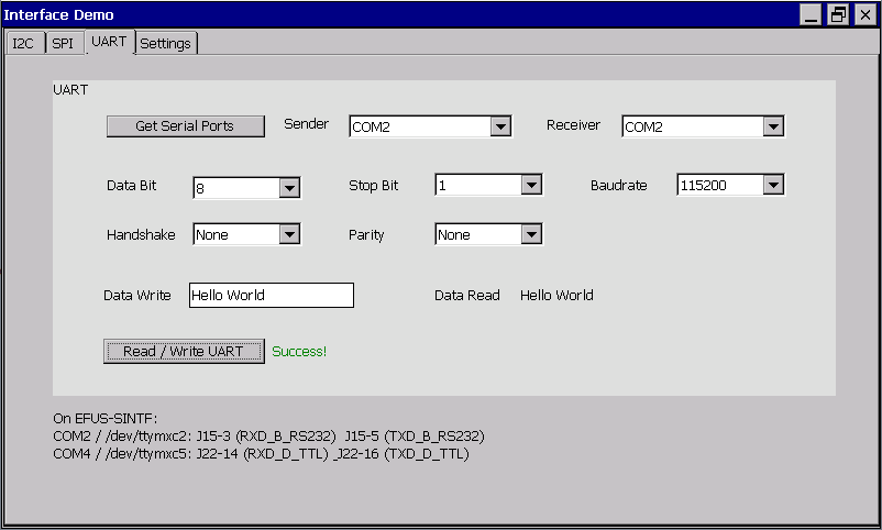 WinForms UART on WCE