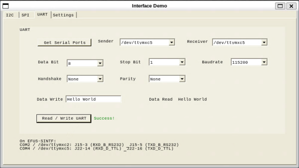 Mono Linux UART